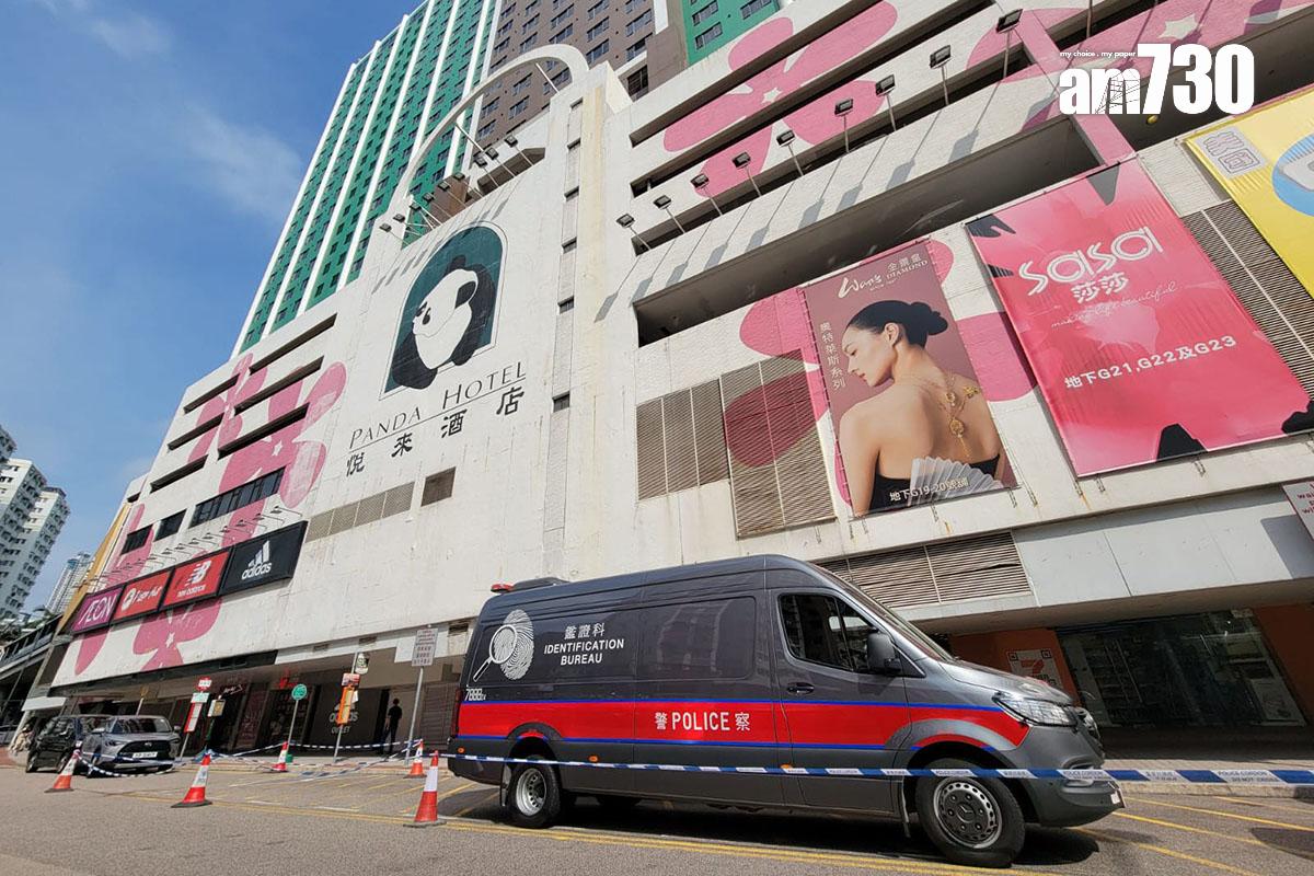 罪案現場勘查流動實驗室到場協助調查。(鍾式明攝)