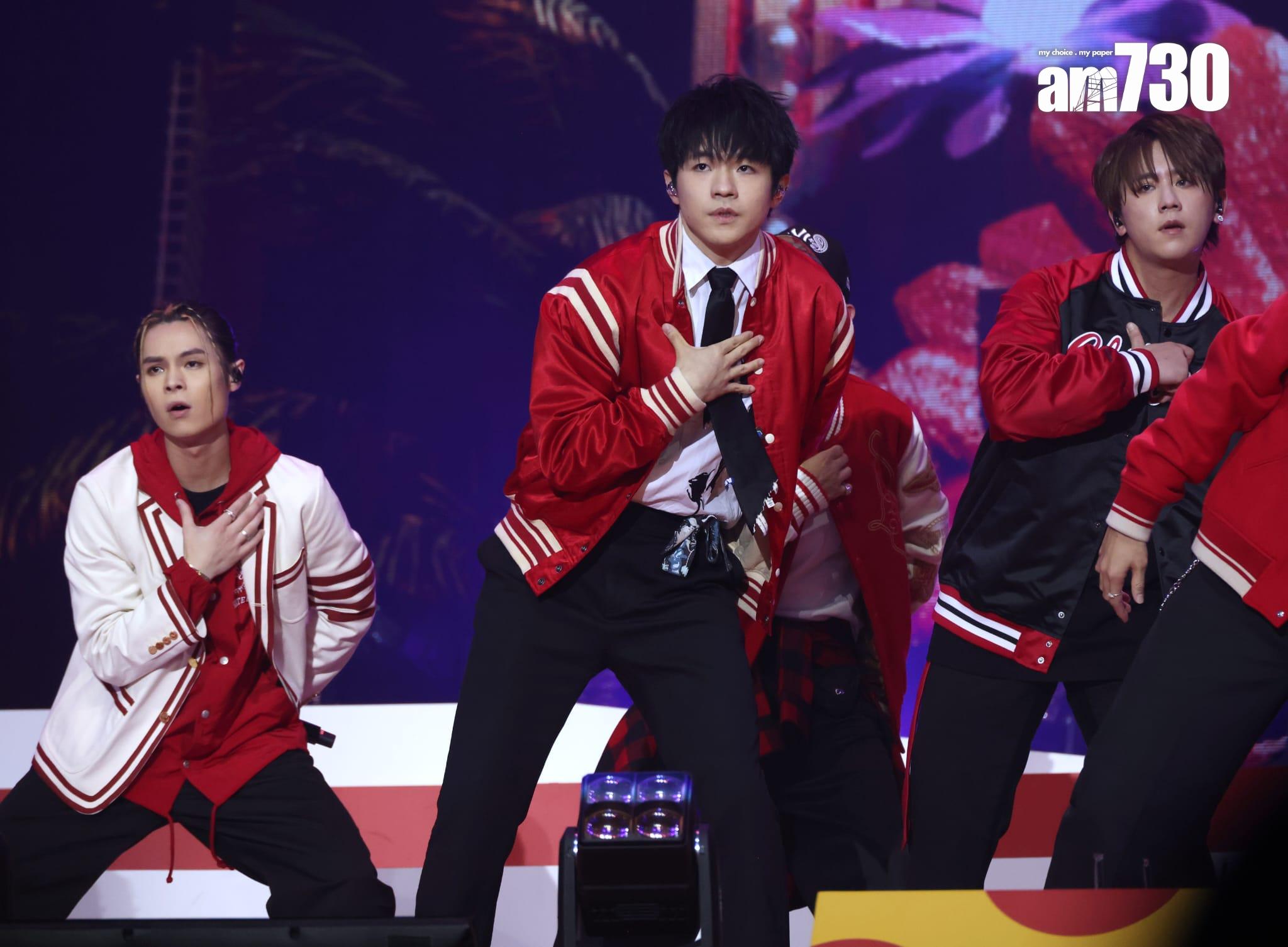 MIRROR現身亞博的《香港麥當勞50週年 i'm lovin' it音樂會》。(林俊源攝)