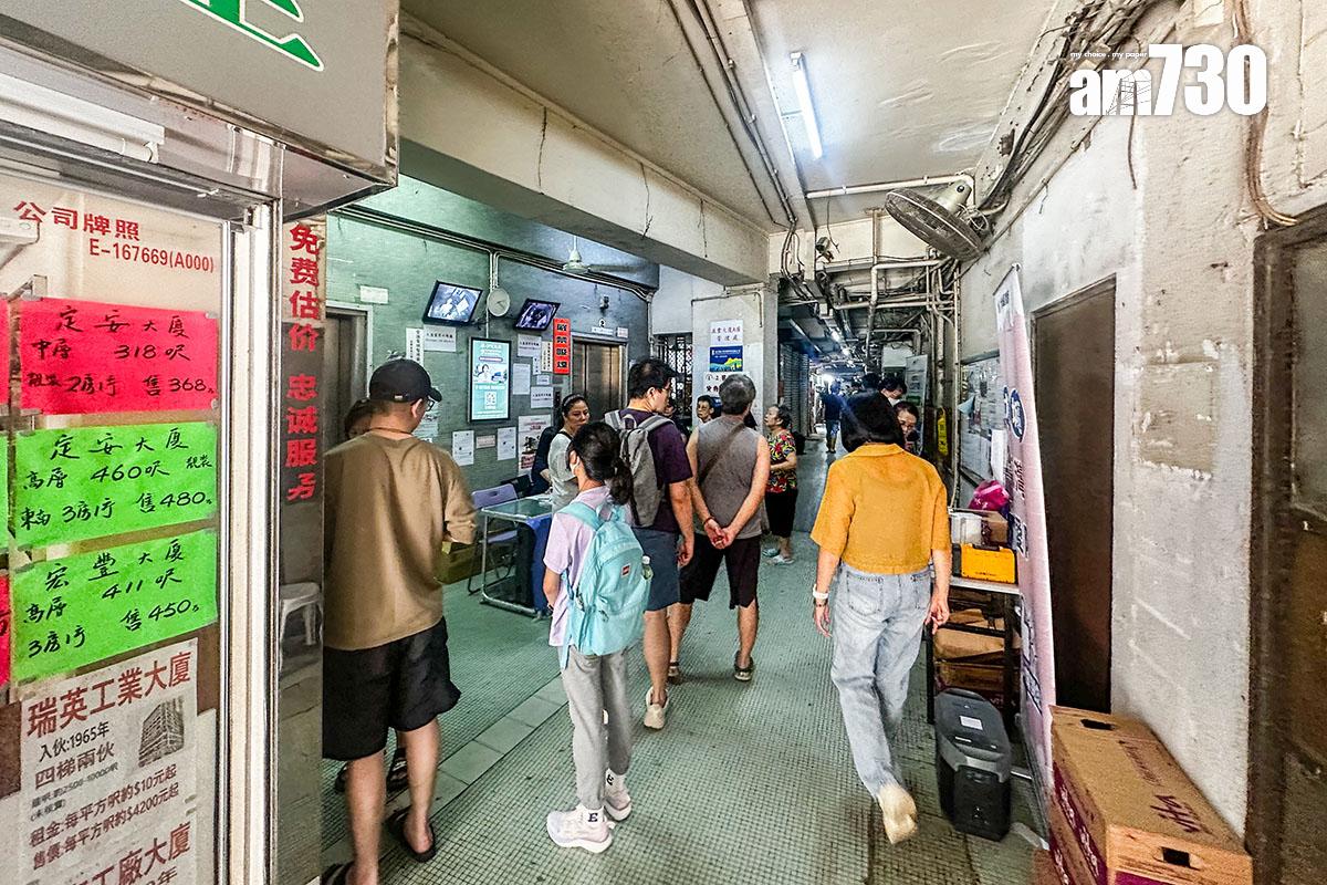 益豐大廈停電第二日,仍有兩座未完全恢復電力。(中通社)