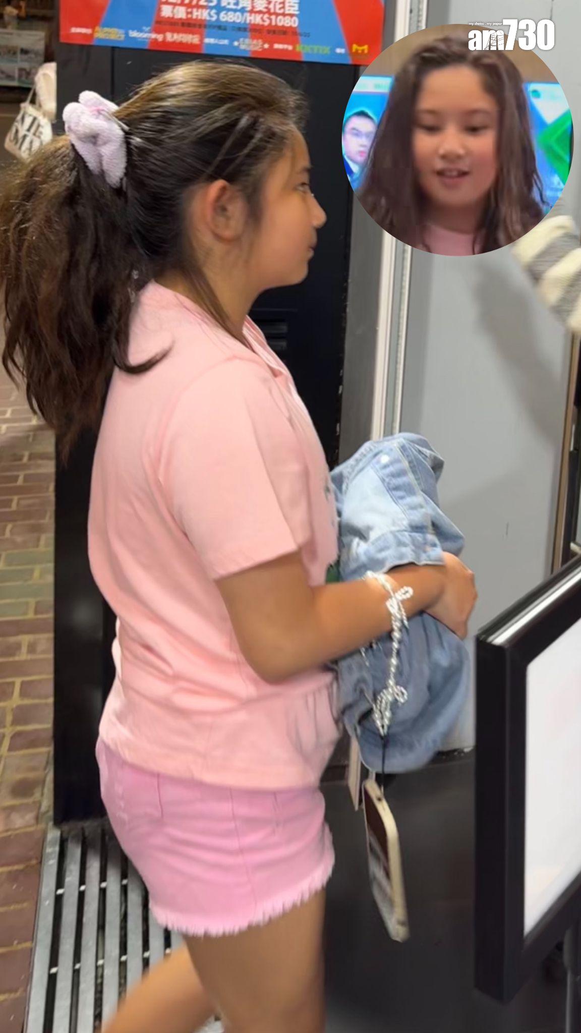 已經10歲的梁浸浸到場欣賞媽咪Yumiko演出。 (娛樂組攝)