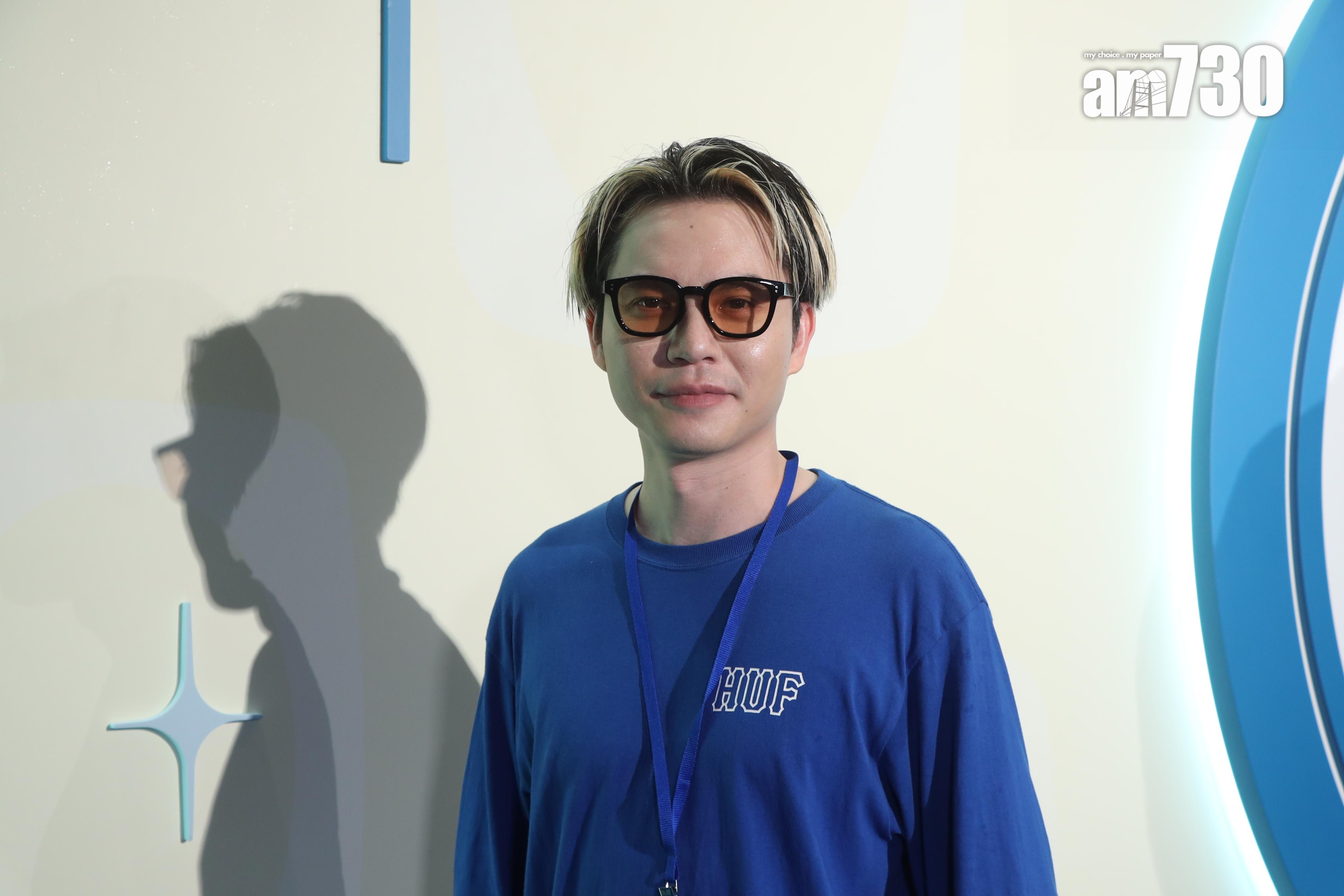 King@C AllStar現身迪士尼出席《神奇4俠:英雄第一步》首映禮,簽約新唱片公司的他笑言重投樂壇,面對傳媒受訪感緊張。(娛樂組攝)