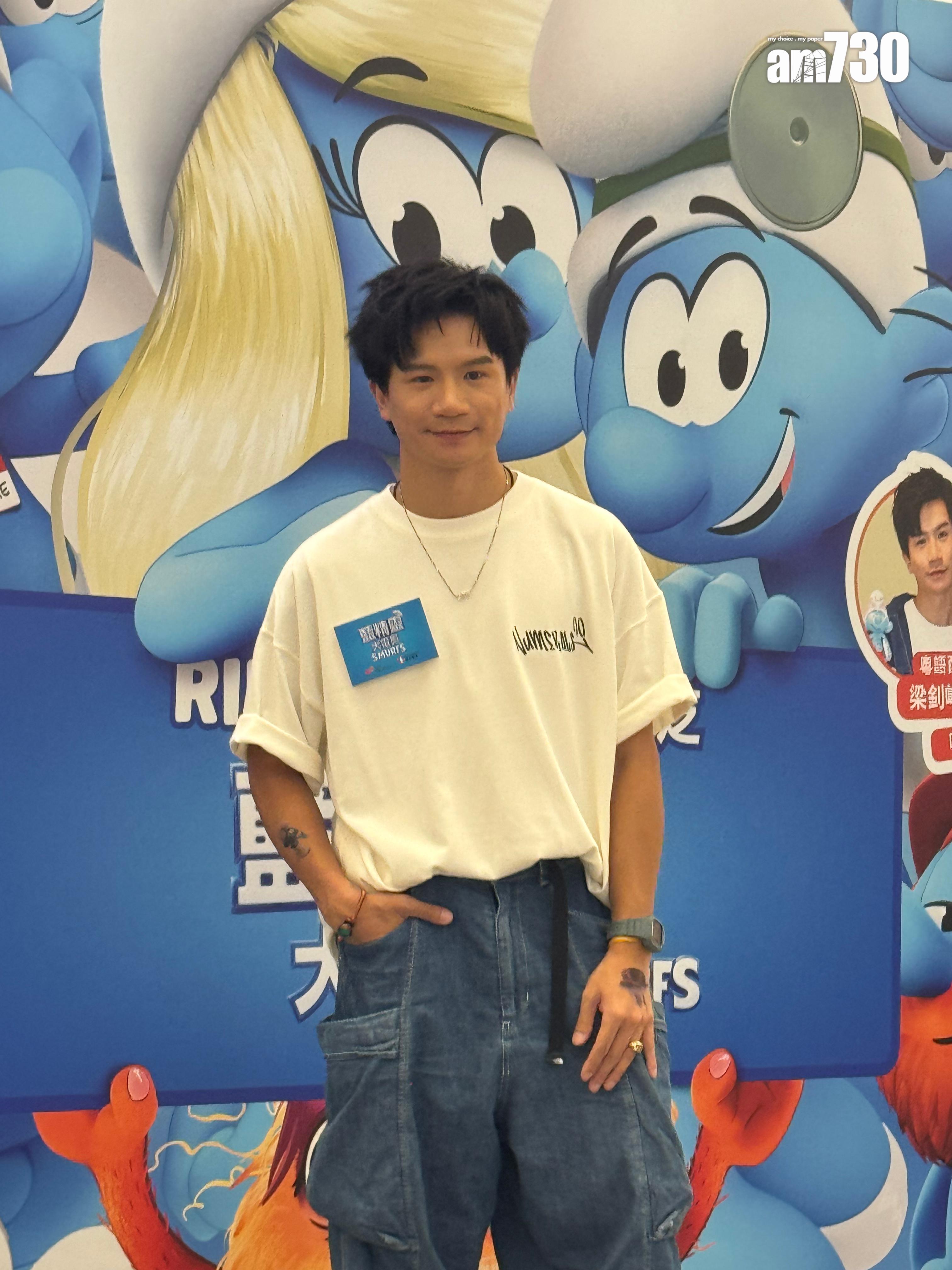 梁釗峰被爆出軌後,今日首度公開現身。 (娛樂組攝)