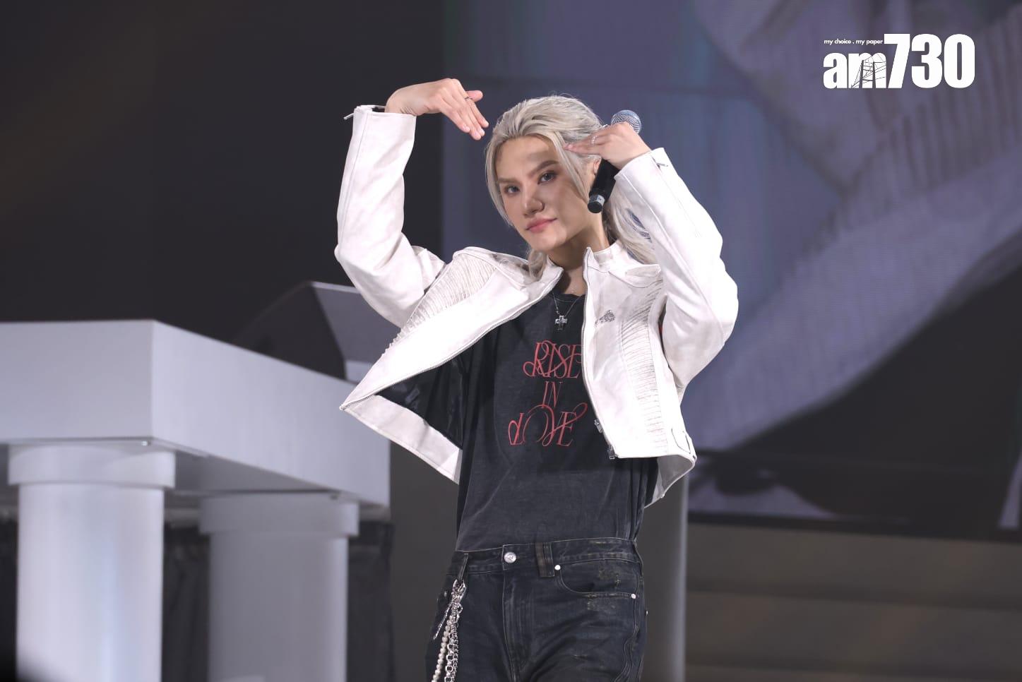 Jeremy李駿傑感謝所有入場支持《Rise In Love Live 2025》演唱會的觀眾。(林俊源攝)