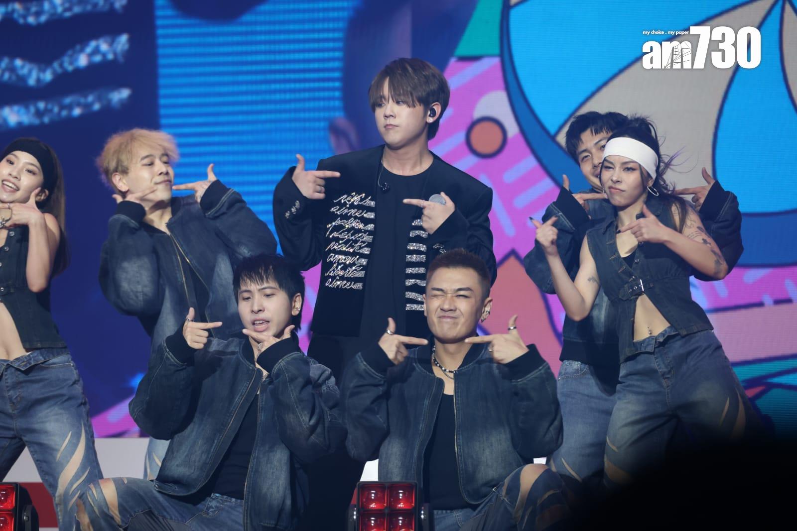 姜濤墮海獲救後首踏舞台,現身亞博的《香港麥當勞50週年 i'm lovin' it音樂會》。(林俊源攝)