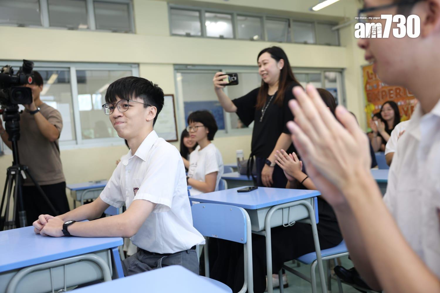 DSE放榜|董玉娣基層超狀黃泓智冀成公院醫生,寄語「勿因出身限制視野」。(周令知攝)