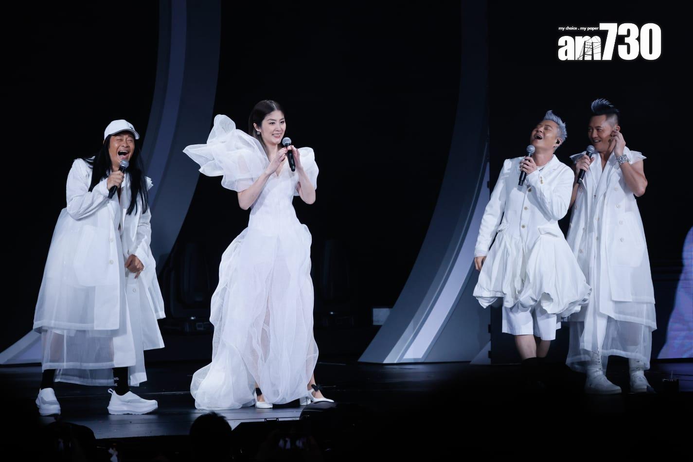 今晚演唱會除了有馮德倫驚喜登場,還請來草蜢三子擔任壓軸嘉賓。(蘇文傑攝)