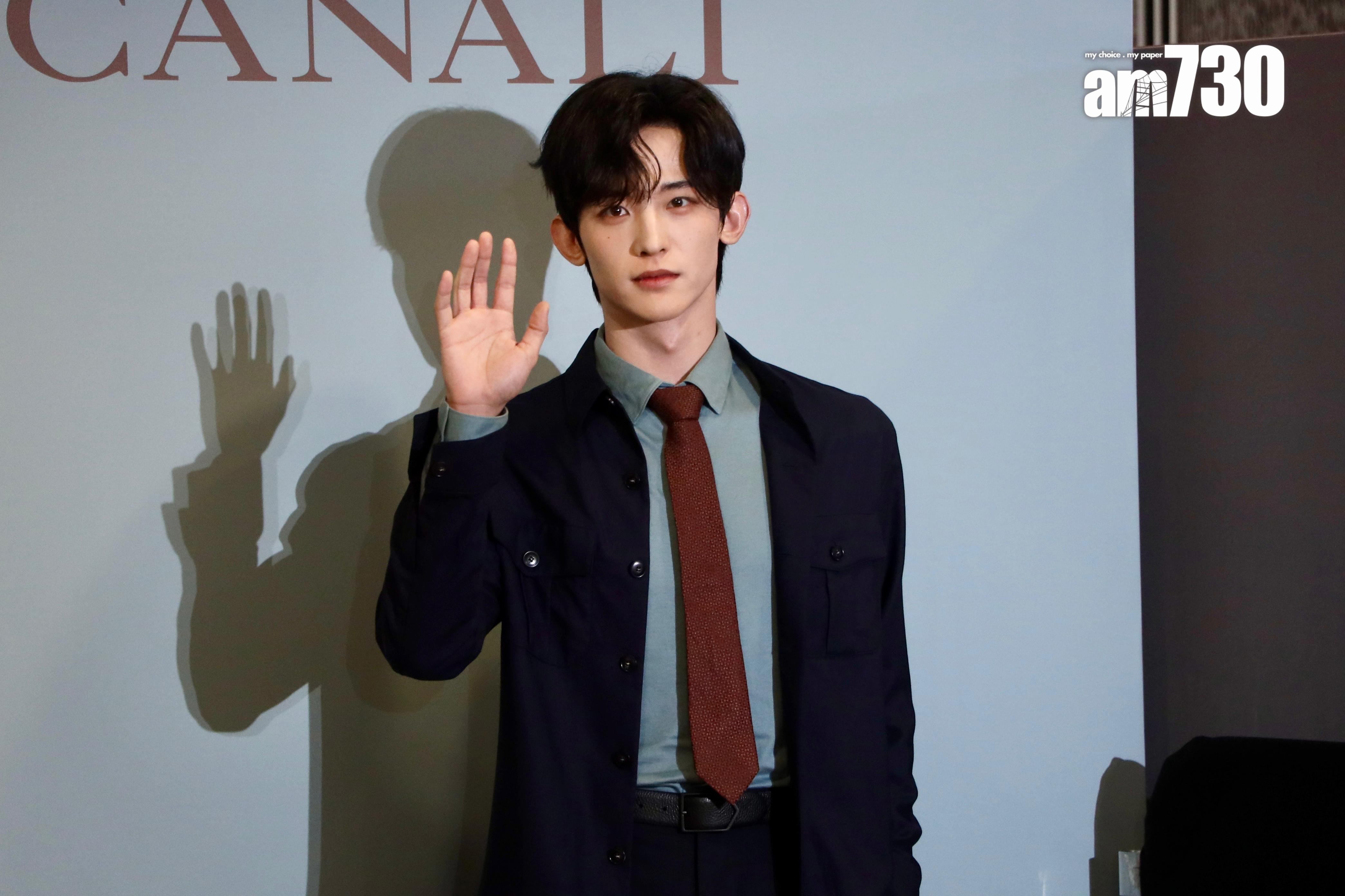 內地演員常華森現身尖沙咀出席時裝品牌活動。 (娛樂組攝)