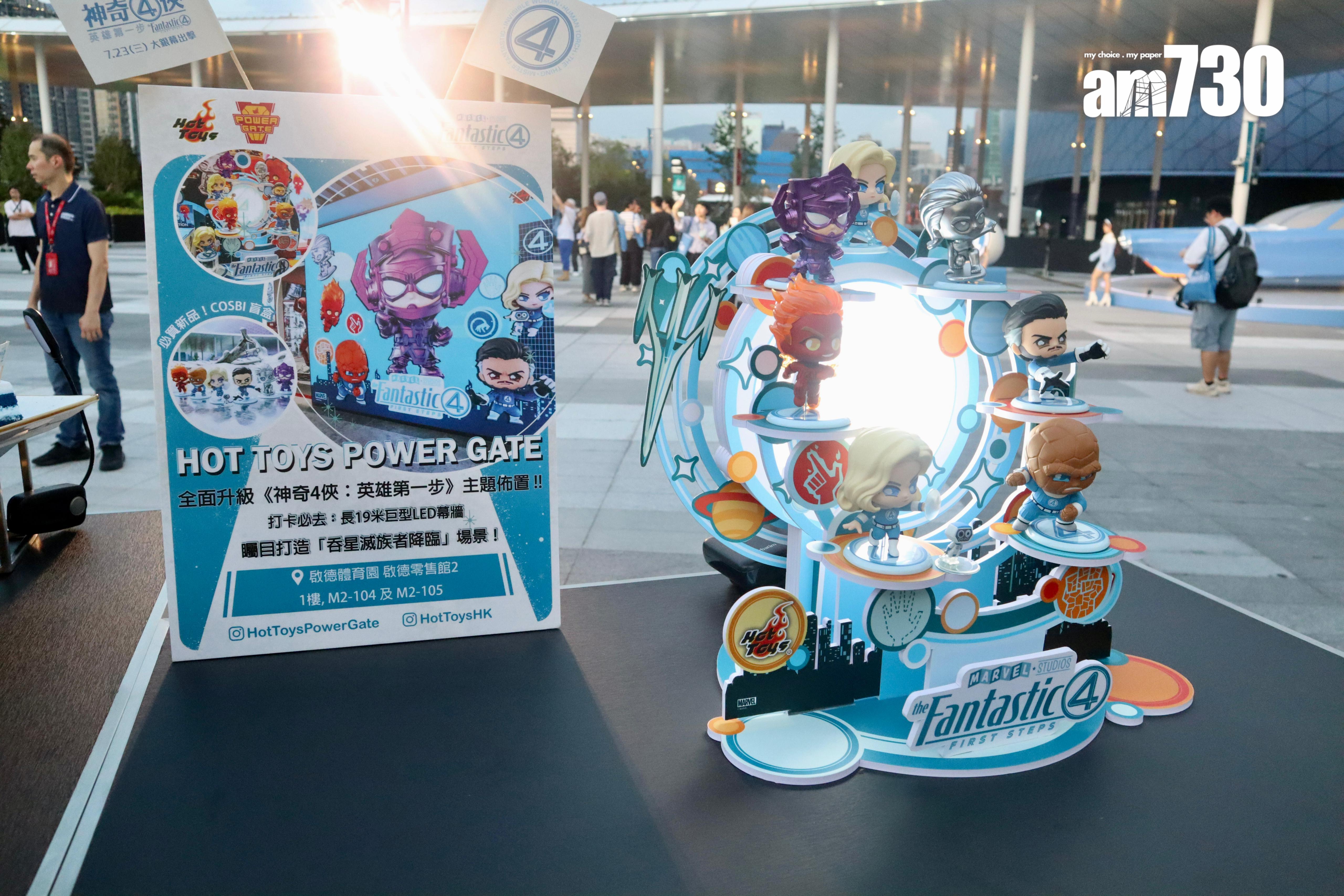 啟德體育園變身成Marvel迷全新打卡熱點。 (娛樂組攝)