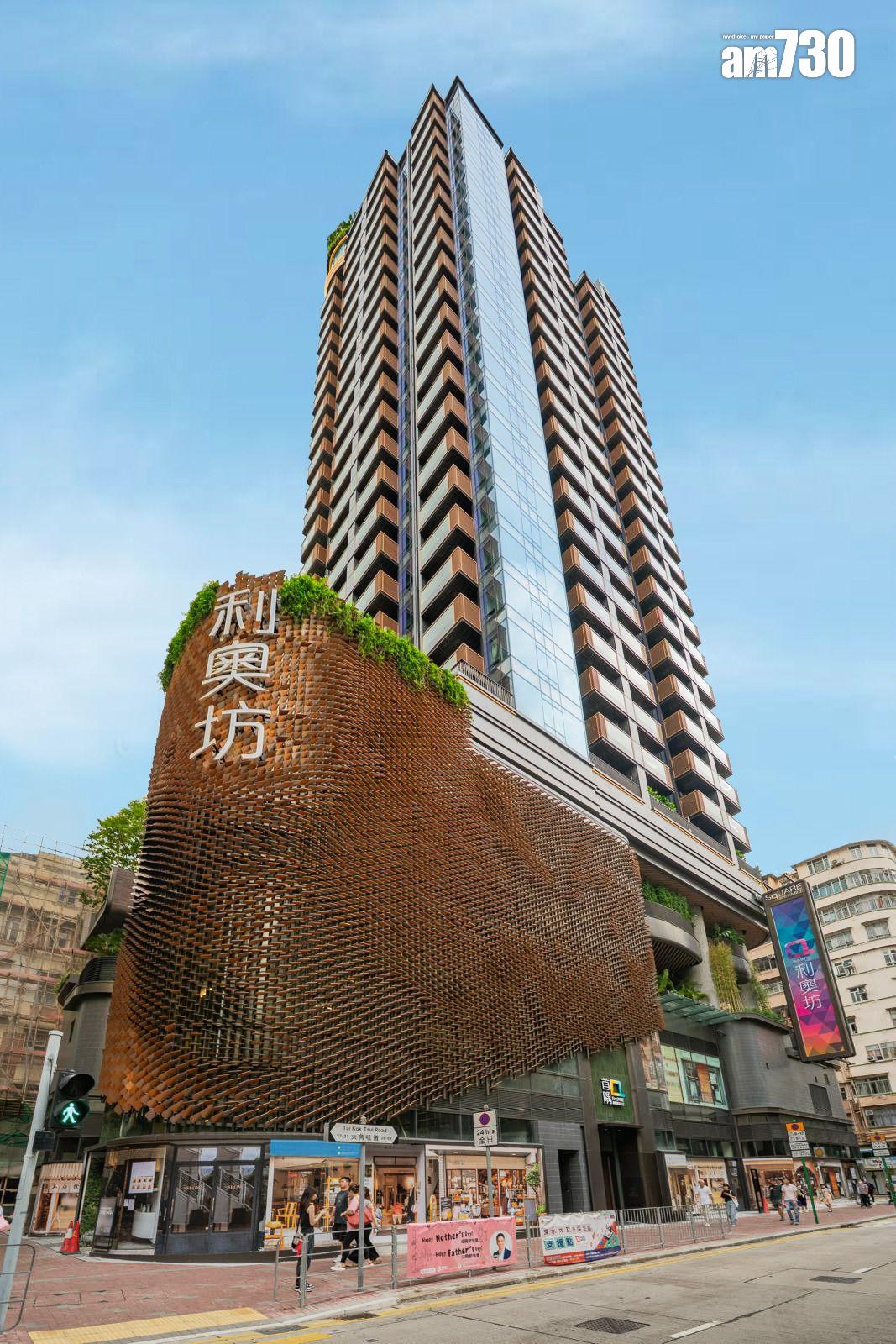 利奧坊.首隅620萬沽平台特色戶 周六價單推售5伙一房戶|大角咀新盤