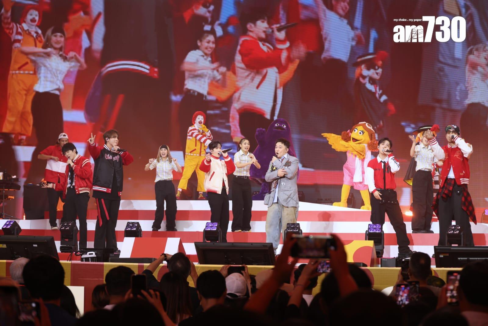 陳奕迅、MIRROR壓軸合唱。 (林俊源攝)