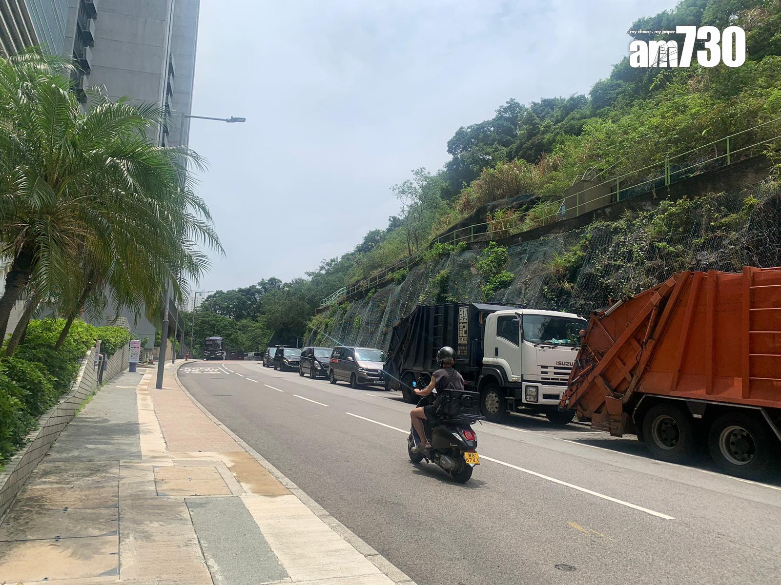 港島南區中午出太陽。(am730記者攝)