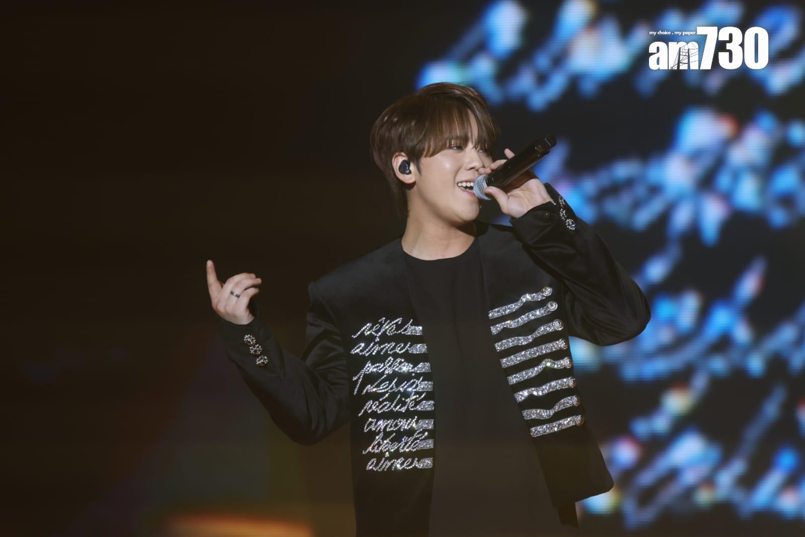 姜濤現身亞博的《香港麥當勞50週年 i'm lovin' it音樂會》,唱《濤》時不忘自嘲。(林俊源攝)