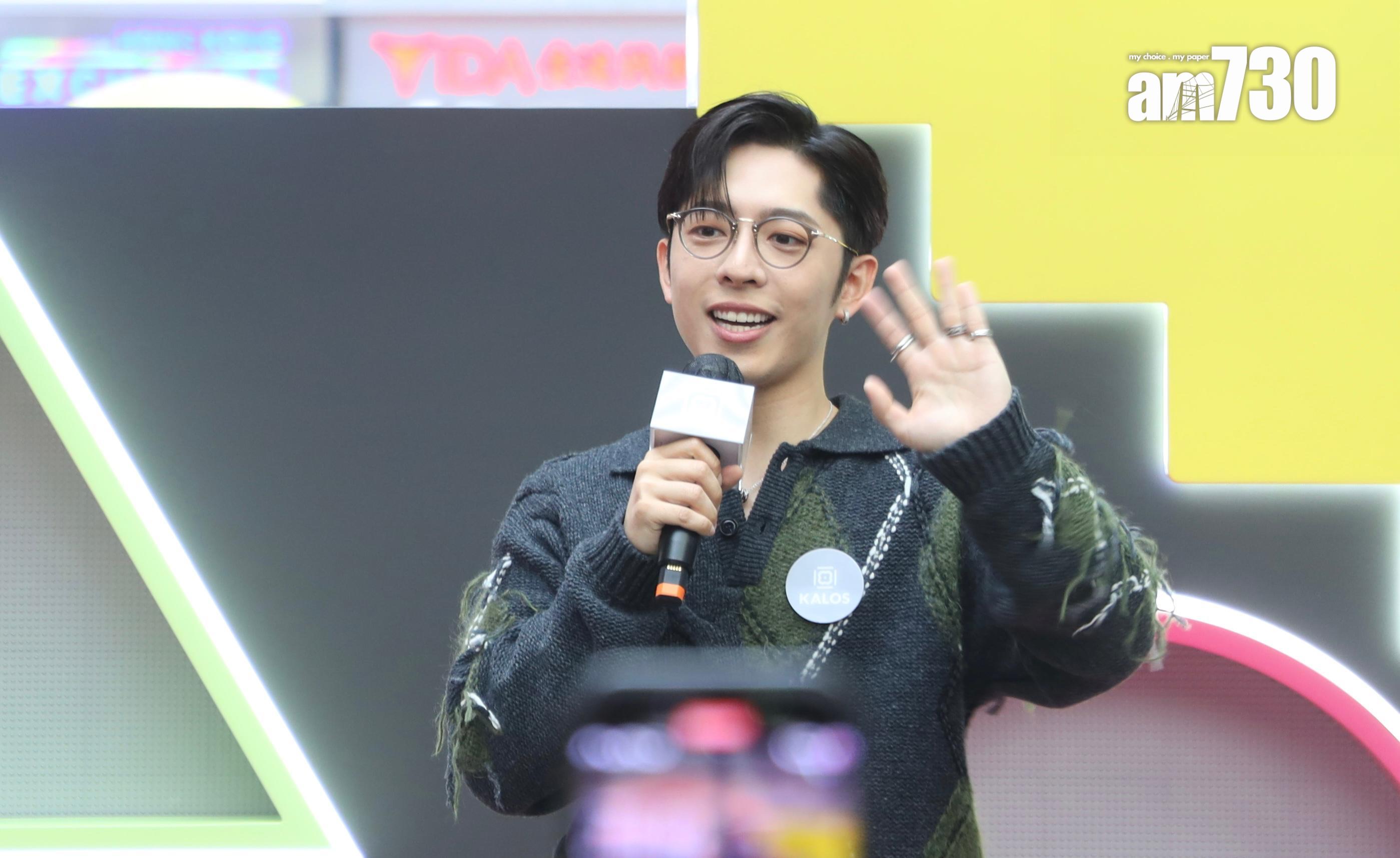 Edan於尖沙咀出席活動,坦言希望演唱會加場,甚至破前年的3場紀念。(娛樂組攝)