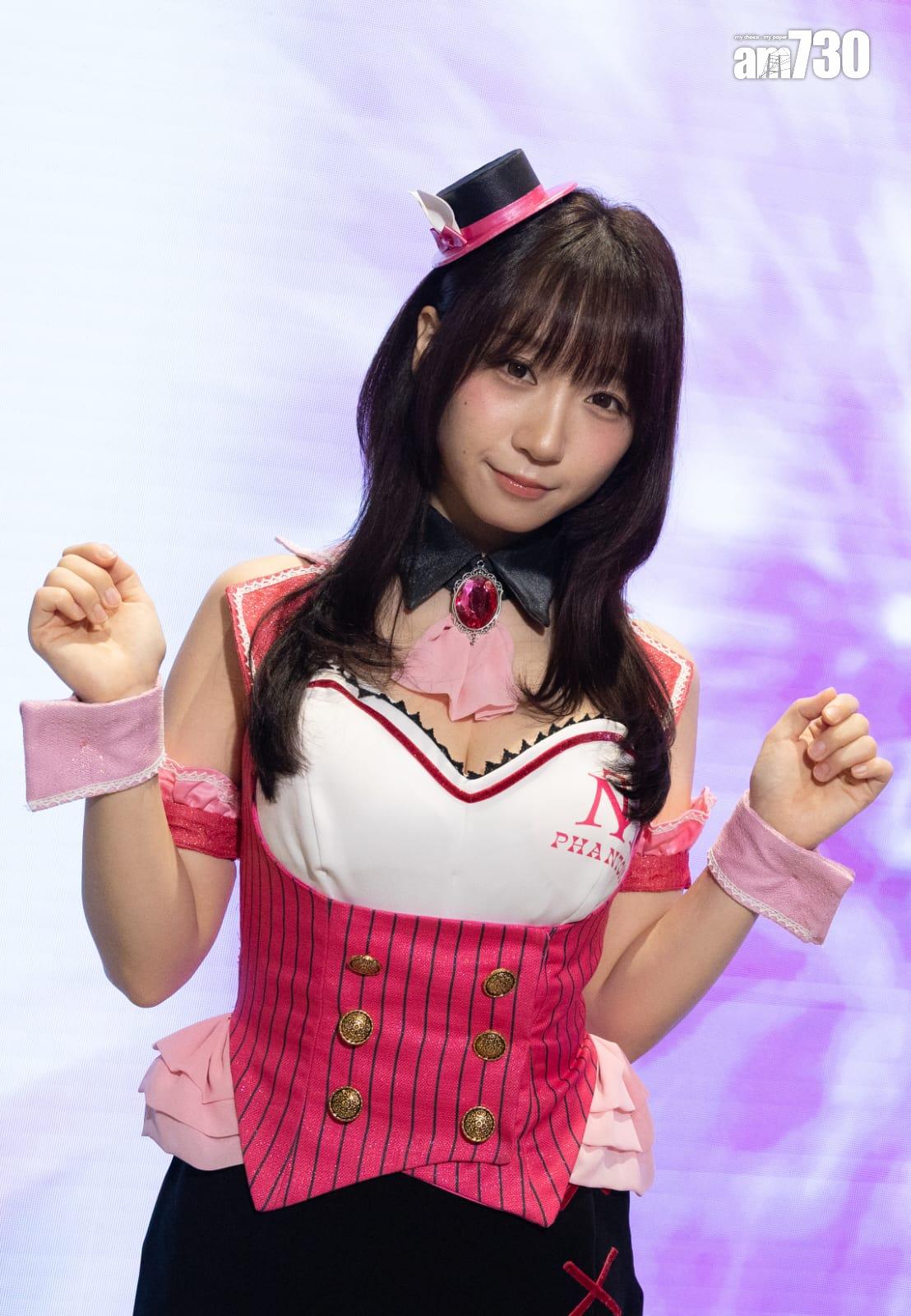 日本人氣Cosplayer伊織萌又再訪港。 (蘇文傑攝)