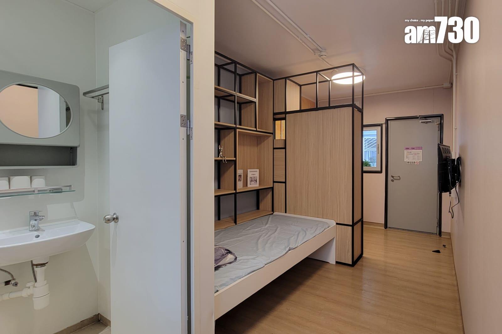 營運方開放予傳媒參觀,最少有3個戶型,包括單人房、雙人房及三人房。(周令知攝)