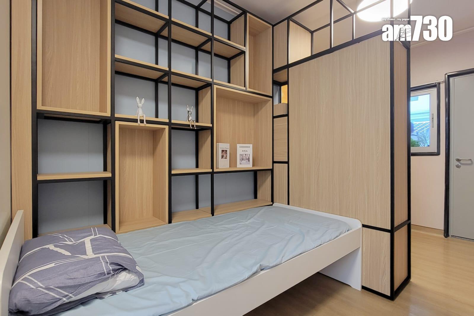 營運方開放予傳媒參觀,最少有3個戶型,包括單人房、雙人房及三人房。(周令知攝)