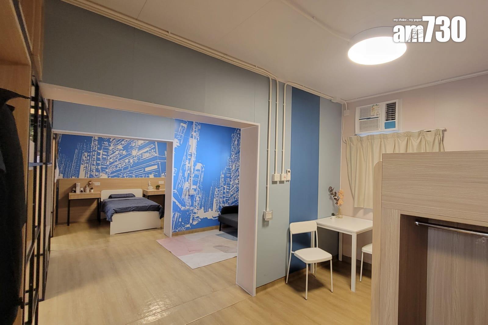 營運方開放予傳媒參觀,最少有3個戶型,包括單人房、雙人房及三人房。(周令知攝)