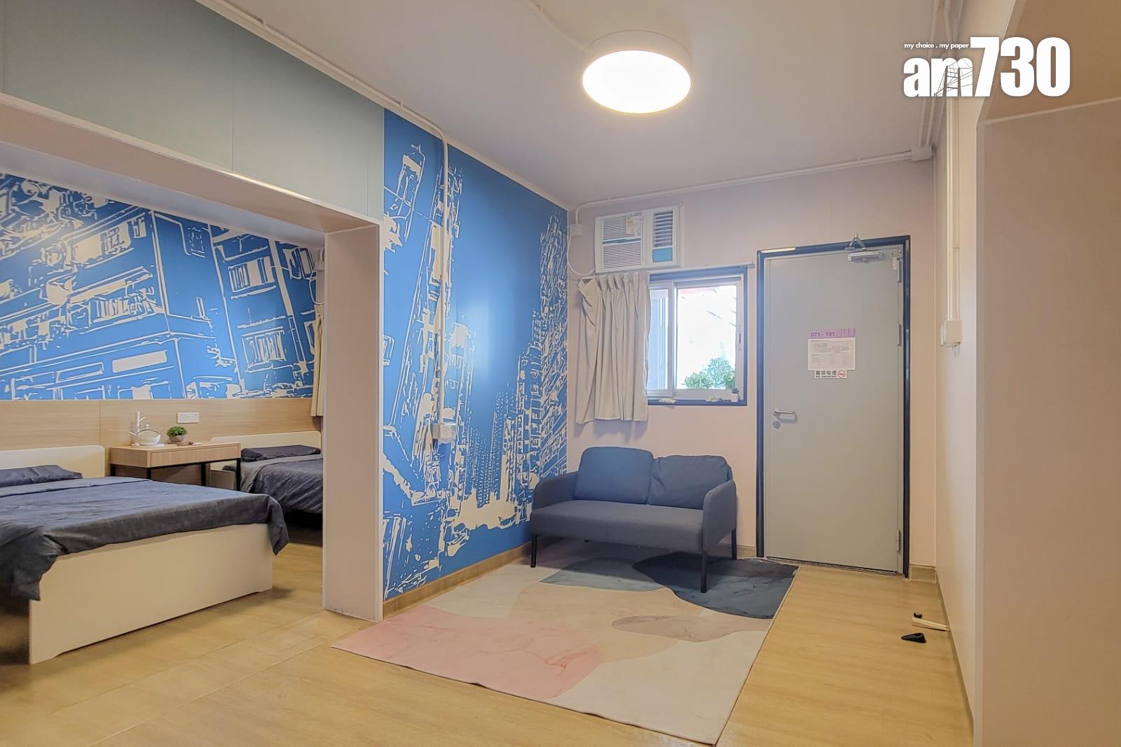 營運方開放予傳媒參觀,最少有3個戶型,包括單人房、雙人房及三人房。(周令知攝)