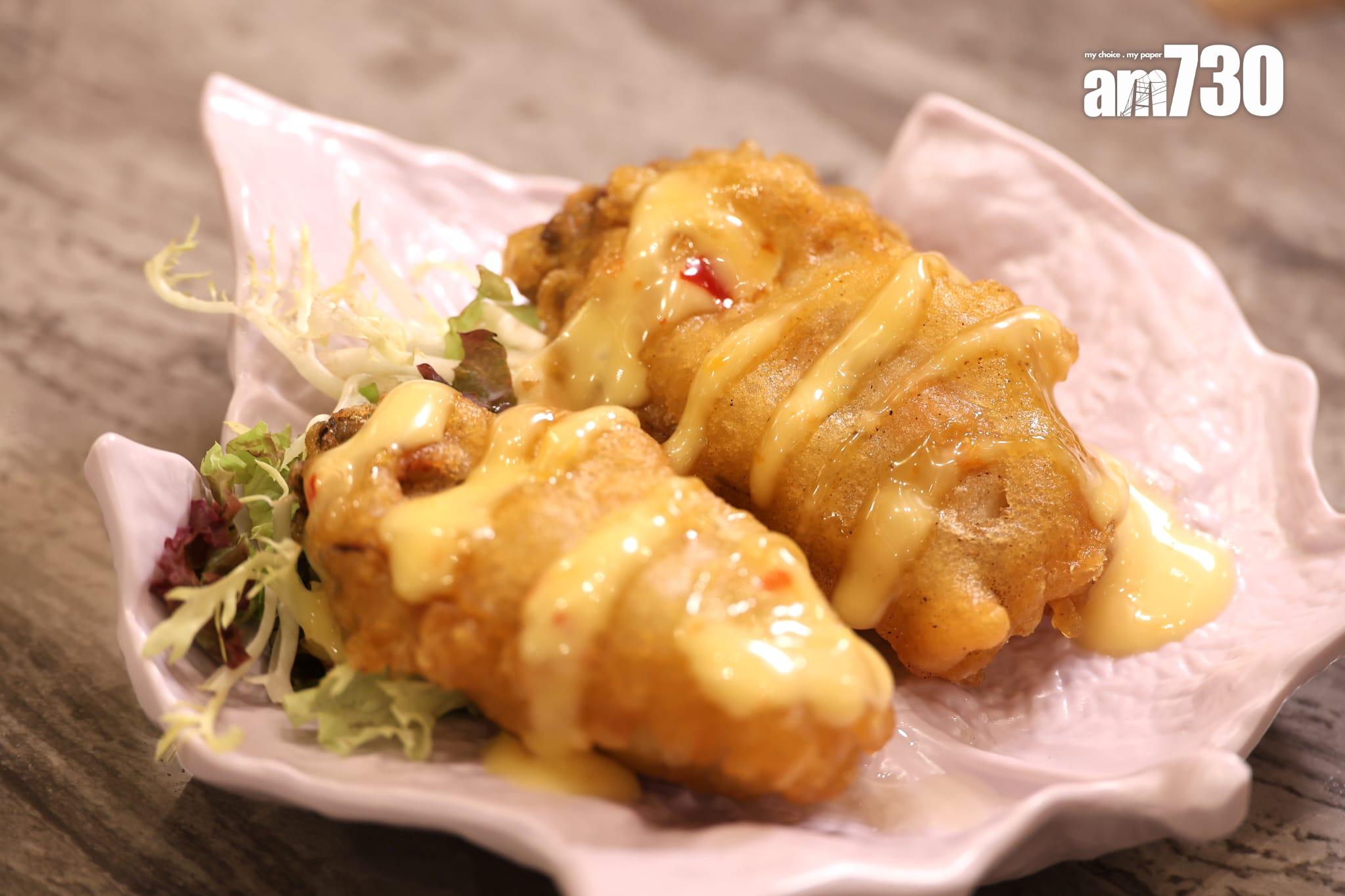 酥炸桶蠔(放題A及B)乳山蠔大隻肥厚,炸漿略厚。