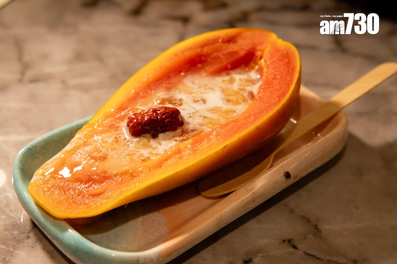 海燕窩椰汁燉木瓜(周令知攝)