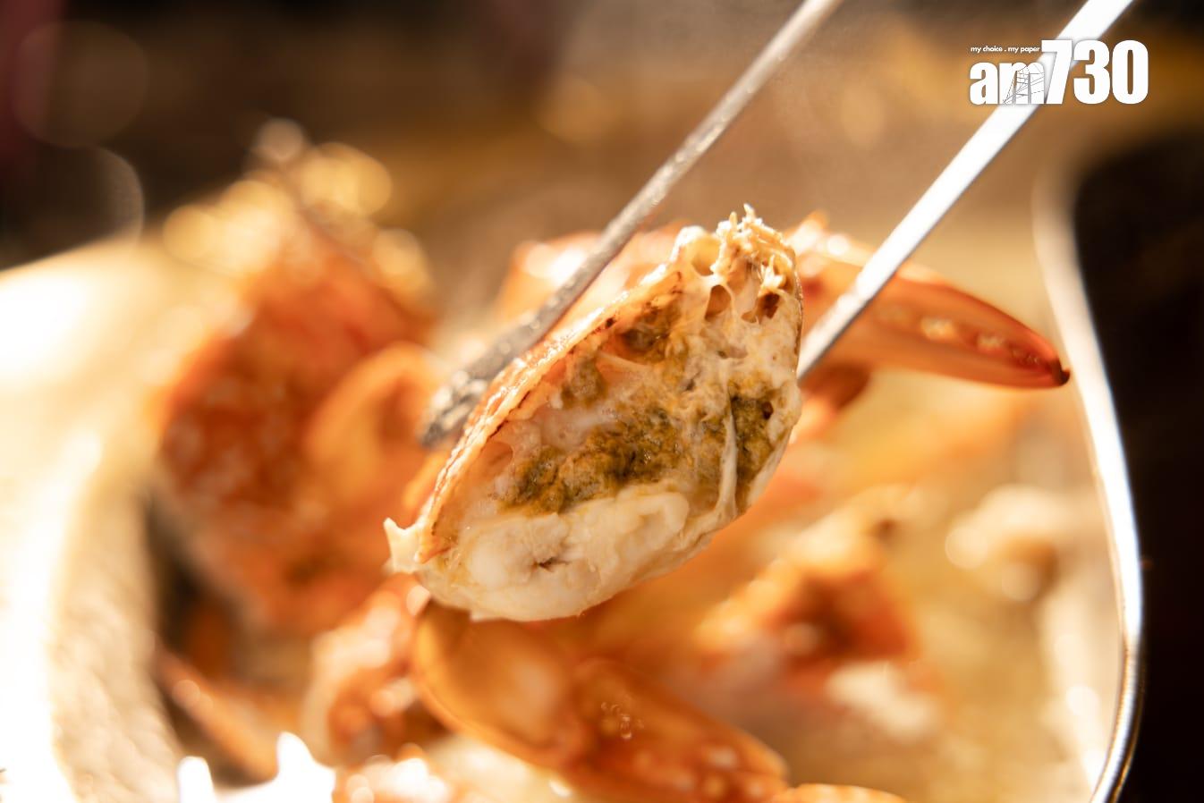 藍花蟹肉味新鮮。(周令知攝)