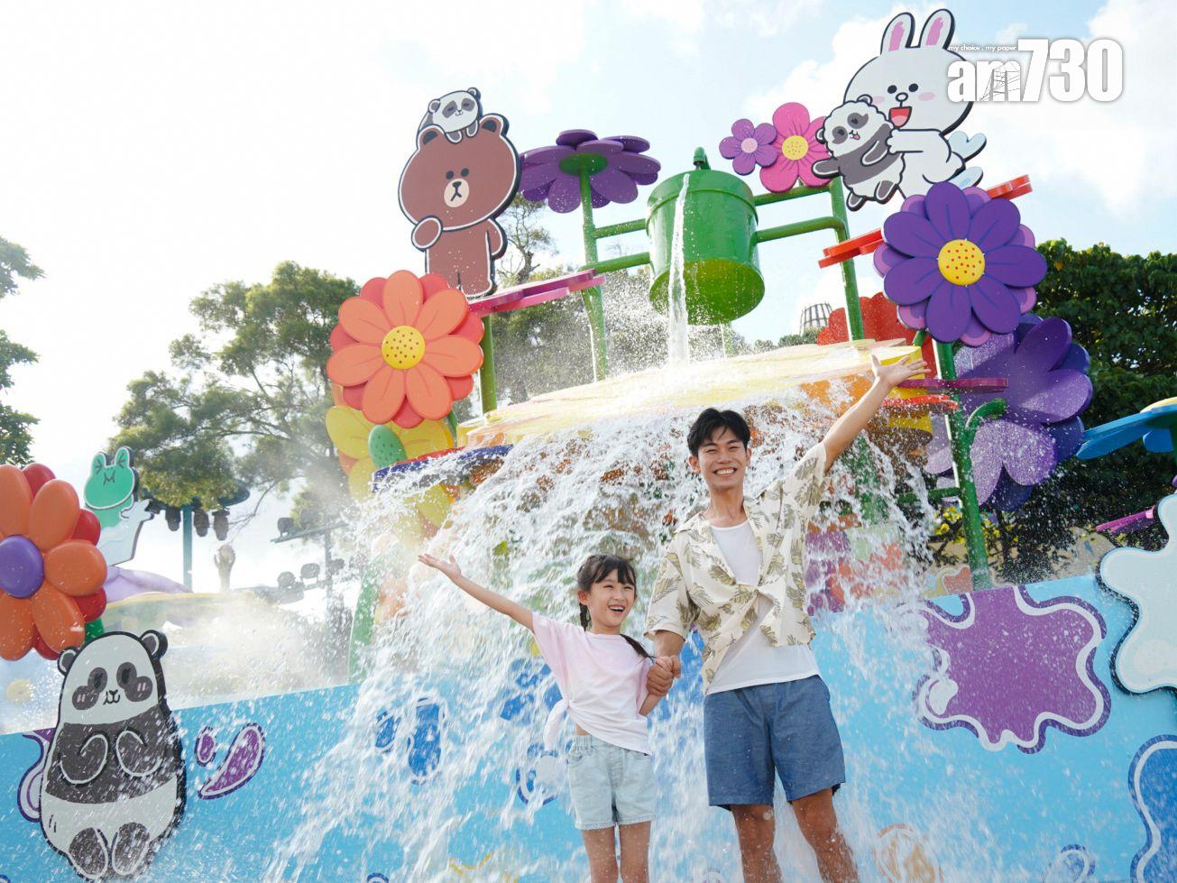 海洋公園周六將舉行大熊貓主題夏水禮。(周令知攝)