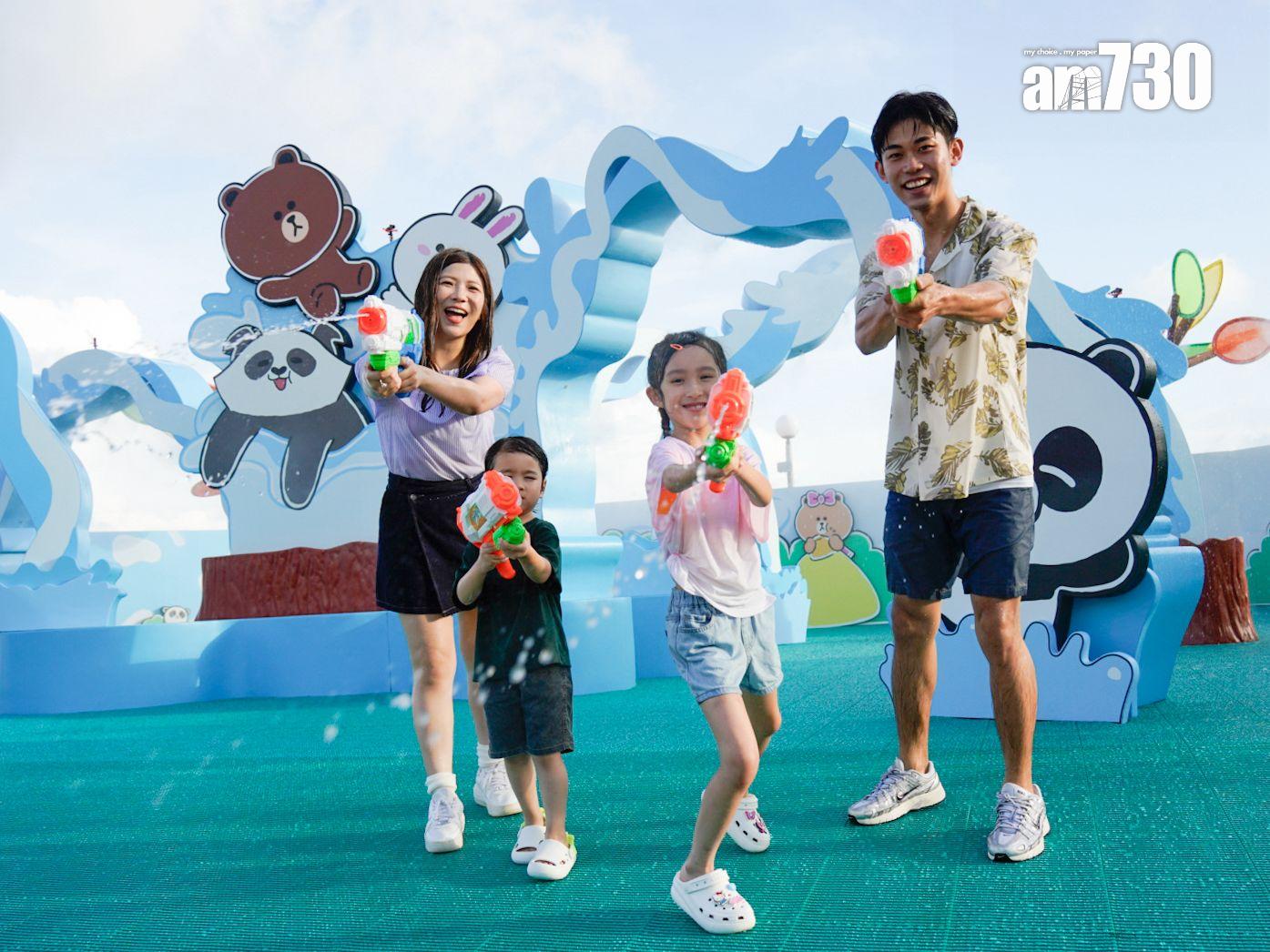 海洋公園周六將舉行大熊貓主題夏水禮。(周令知攝)