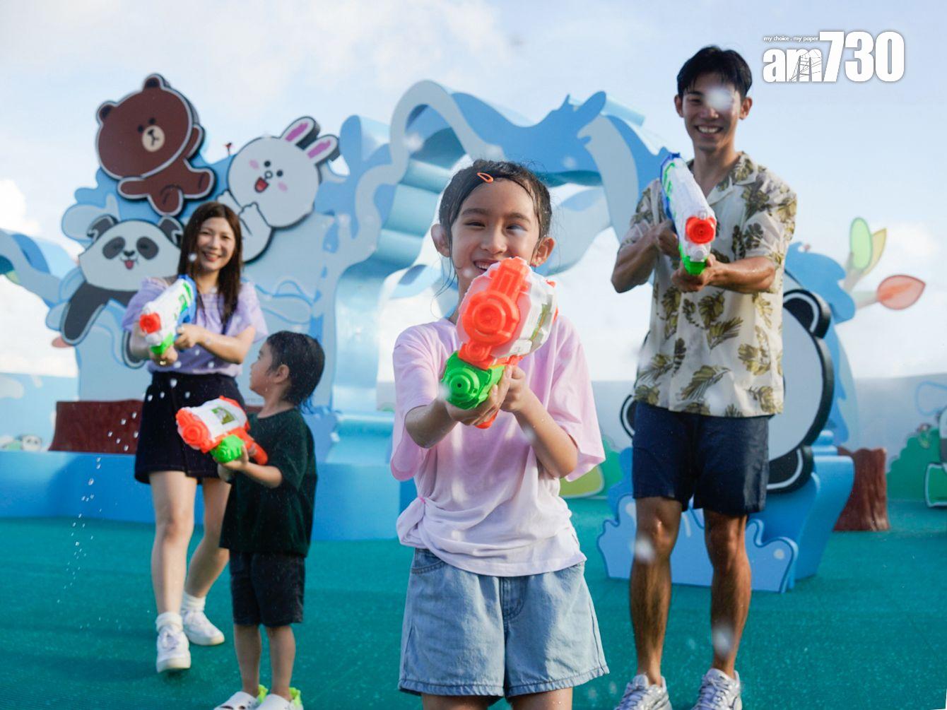 海洋公園周六將舉行大熊貓主題夏水禮。(周令知攝)