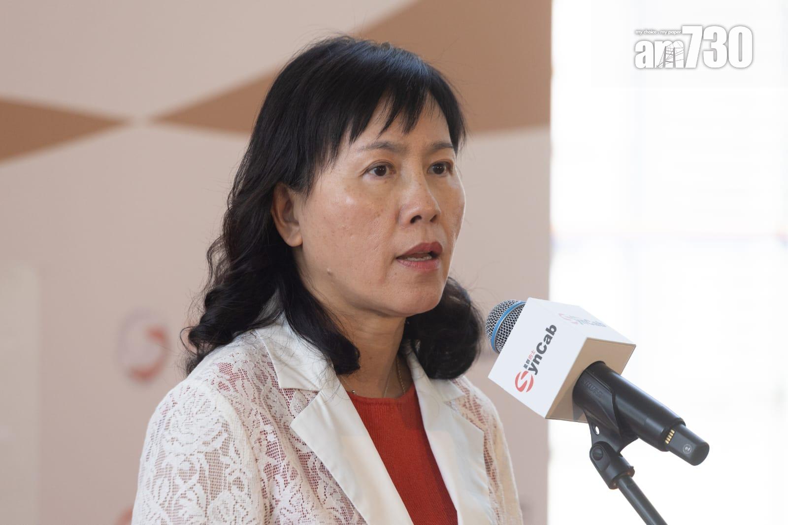 運輸及物流局局長陳美寶表示,的士車隊要發揮示範及標誌性作用。(蘇文傑攝)