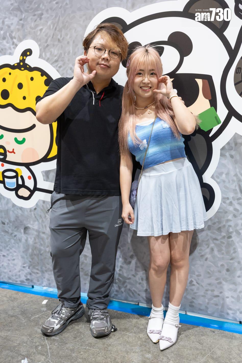 Babyface與Nina希望可以一齊拍食片。(蘇文傑攝)