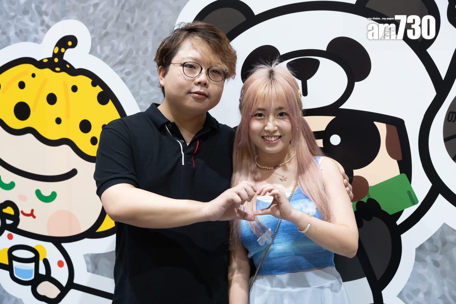 Babyface與女友Nina到灣仔出席動漫節活動。(蘇文傑攝)