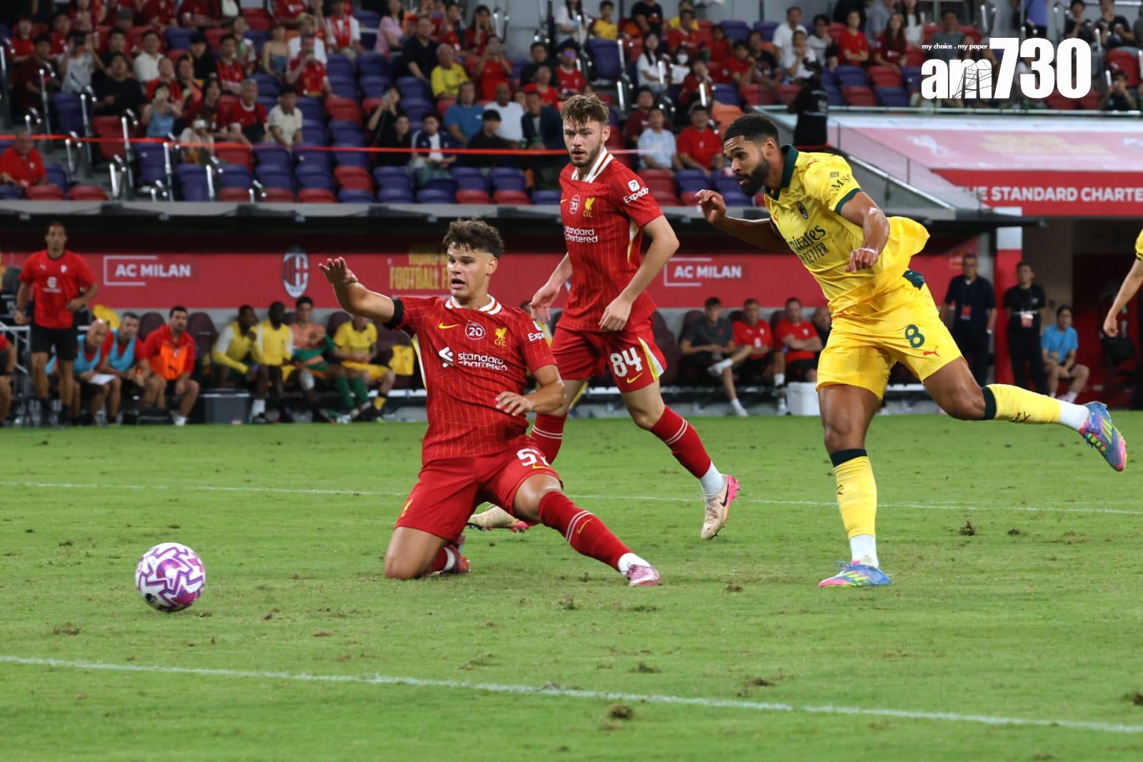 羅夫度斯卓克為米蘭射入成2:1。(林俊源攝)