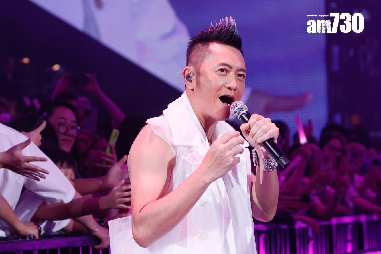 草蜢擔任Kelly《陳慧琳Season 2 萬人結界演唱會》尾場嘉賓,狀態大勇,送上新歌《老的辣》。(蘇文傑攝)