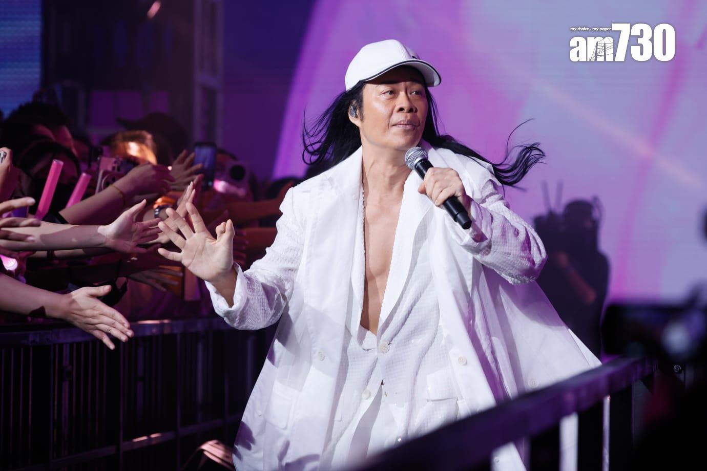 任Kelly《陳慧琳Season 2 萬人結界演唱會》尾場嘉賓,狀態大勇,送上新歌《老的辣》。(蘇文傑攝)