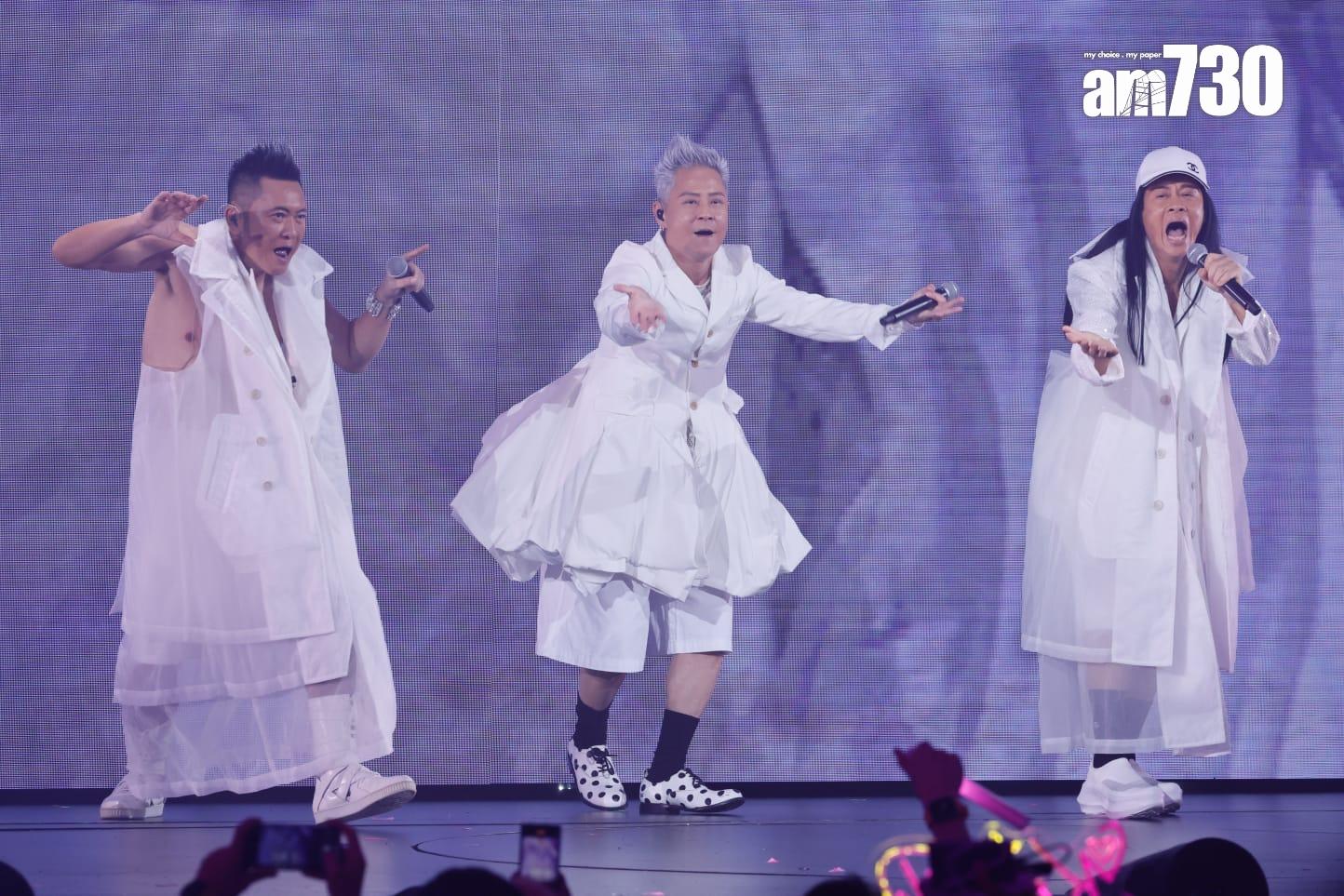 任Kelly《陳慧琳Season 2 萬人結界演唱會》尾場嘉賓,狀態大勇,送上新歌《老的辣》。(蘇文傑攝)