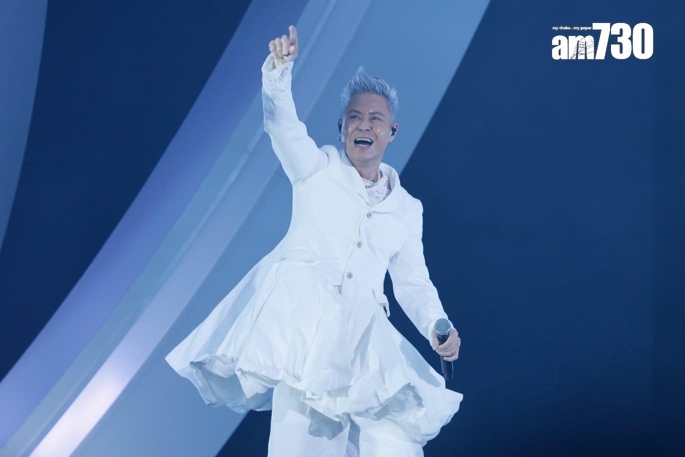 任Kelly《陳慧琳Season 2 萬人結界演唱會》尾場嘉賓,狀態大勇,送上新歌《老的辣》。(蘇文傑攝)