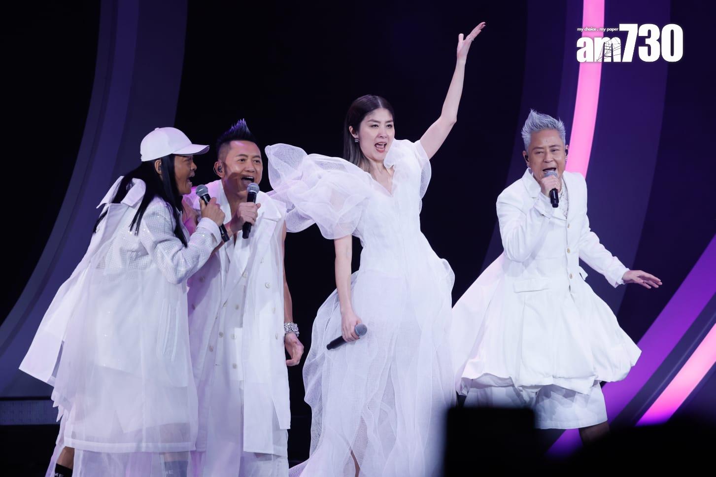 Kelly昨晚(27日)於紅館舉行《陳慧琳Season 2 萬人結界演唱會》尾場,請來草蜢擔任嘉賓,炸爆舞台。(蘇文傑攝)