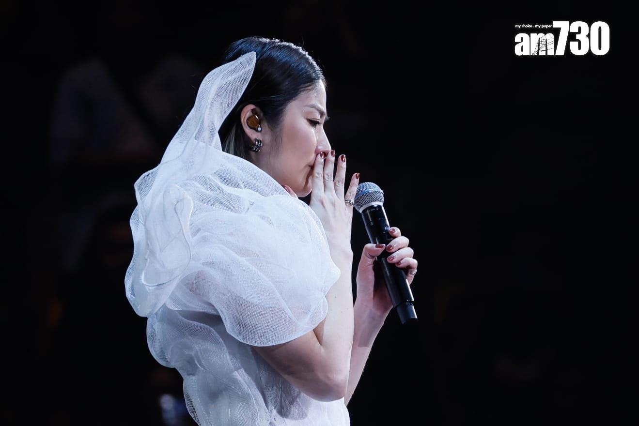 Kelly昨晚(27日)於紅館舉行《陳慧琳Season 2 萬人結界演唱會》尾場,再次感觸落淚。(蘇文傑攝)