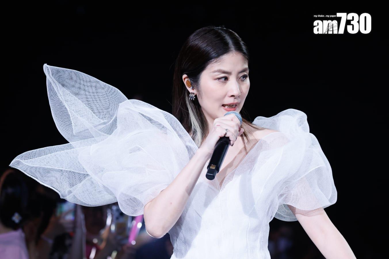 Kelly昨晚(27日)於紅館舉行《陳慧琳Season 2 萬人結界演唱會》尾場,再次感觸落淚。(蘇文傑攝)