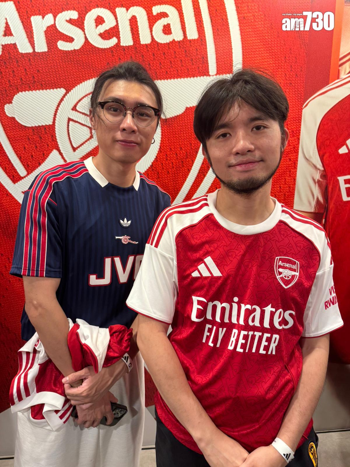 阿仙奴訪港|許賢、贊師傅出席活動。