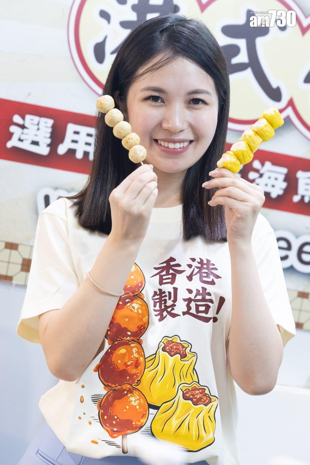 「九記食品」參展商Anita (蘇文傑攝)