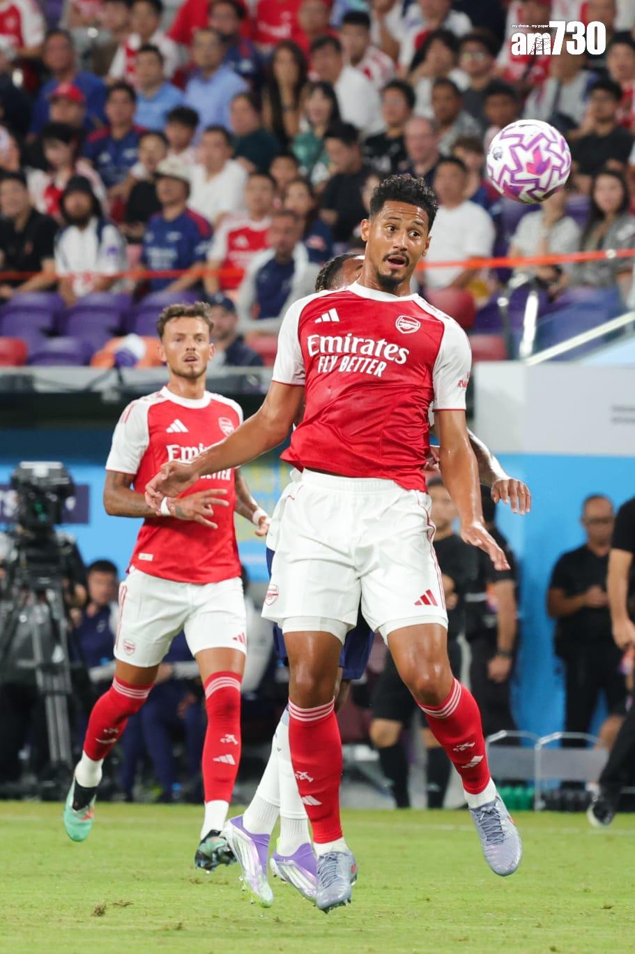 熱刺友賽1:0擊敗阿仙奴。(吳康琦攝)