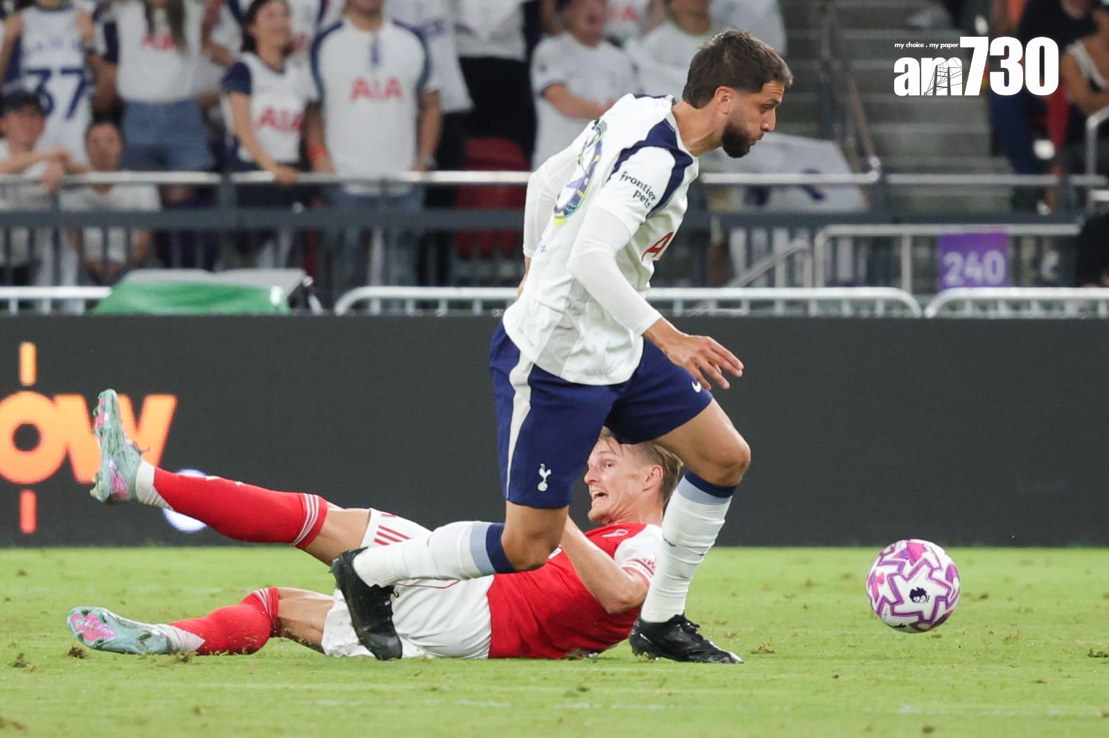 熱刺友賽1:0擊敗阿仙奴。(吳康琦攝)