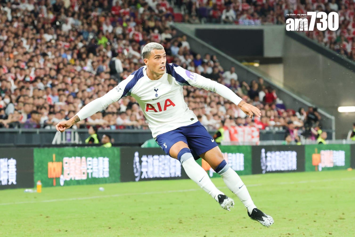 熱刺友賽1:0擊敗阿仙奴。(吳康琦攝)