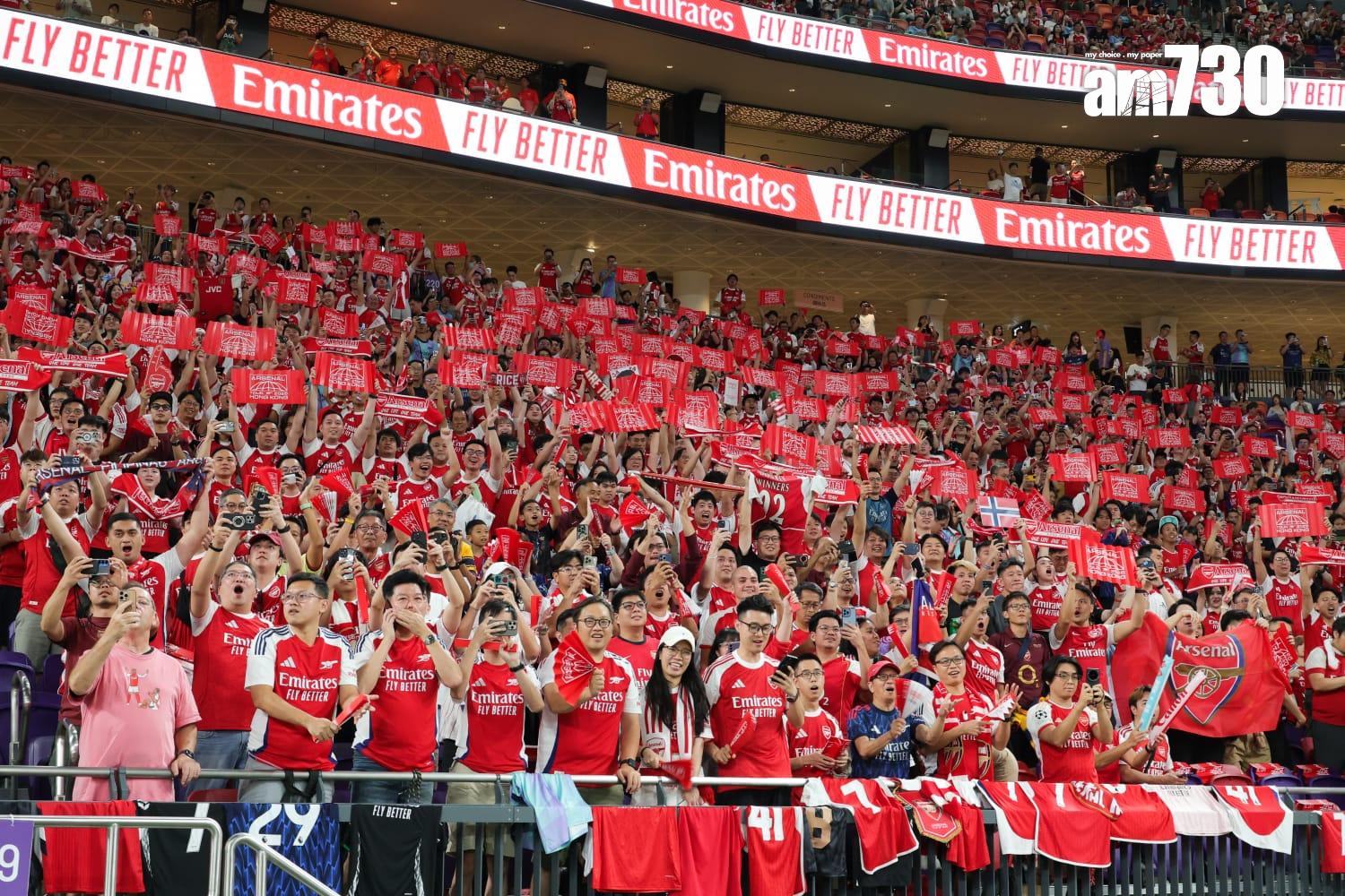 阿仙奴球迷。(吳康琦攝)