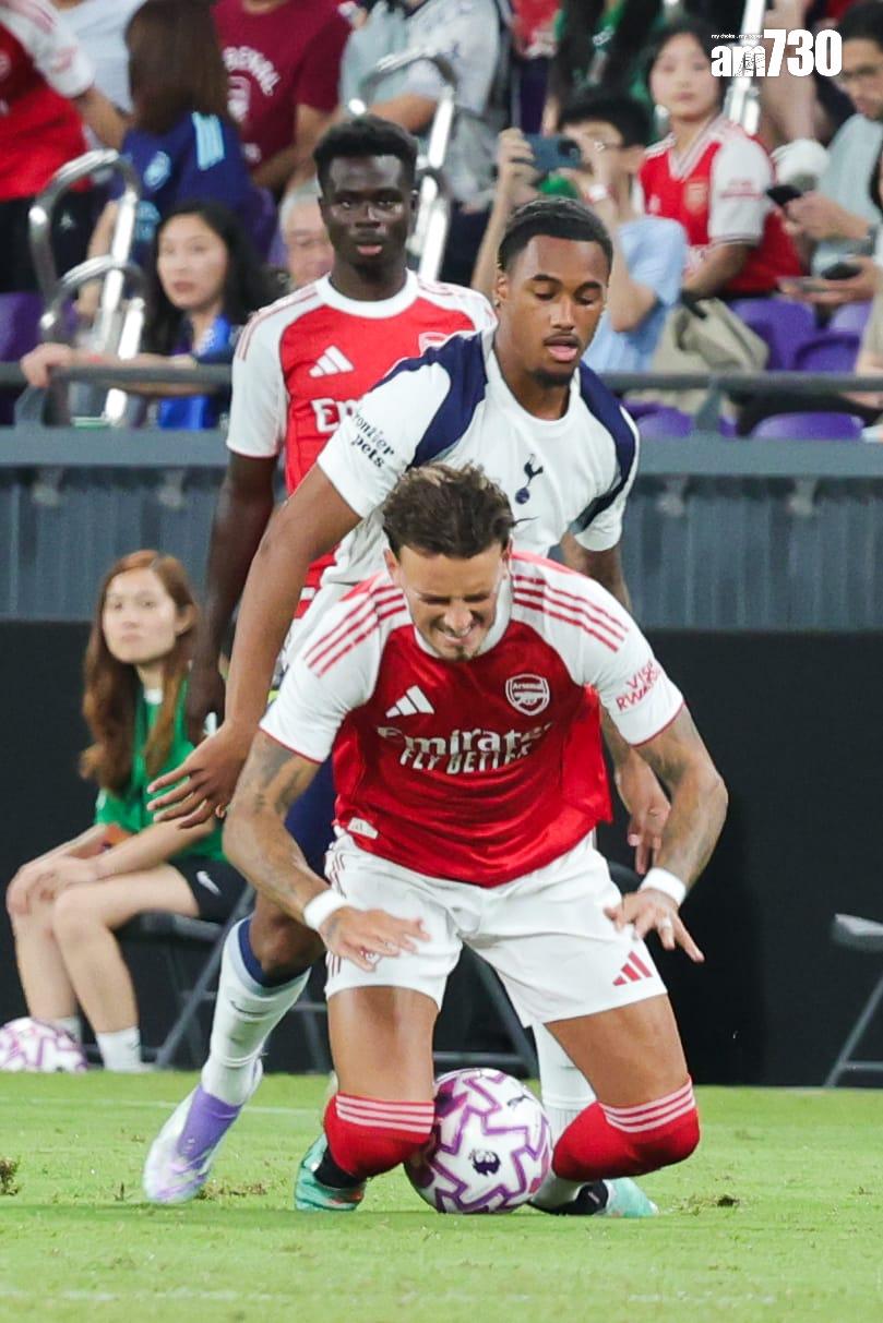 熱刺友賽1:0擊敗阿仙奴。(吳康琦攝)