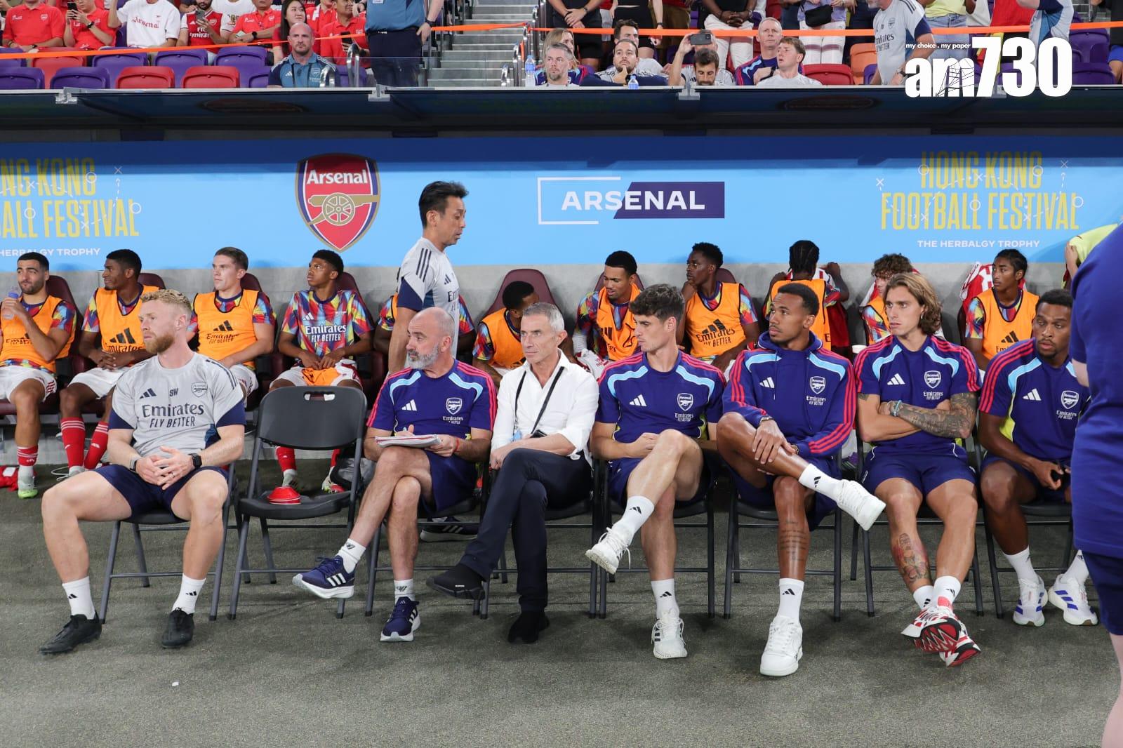 熱刺友賽1:0擊敗阿仙奴。(吳康琦攝)