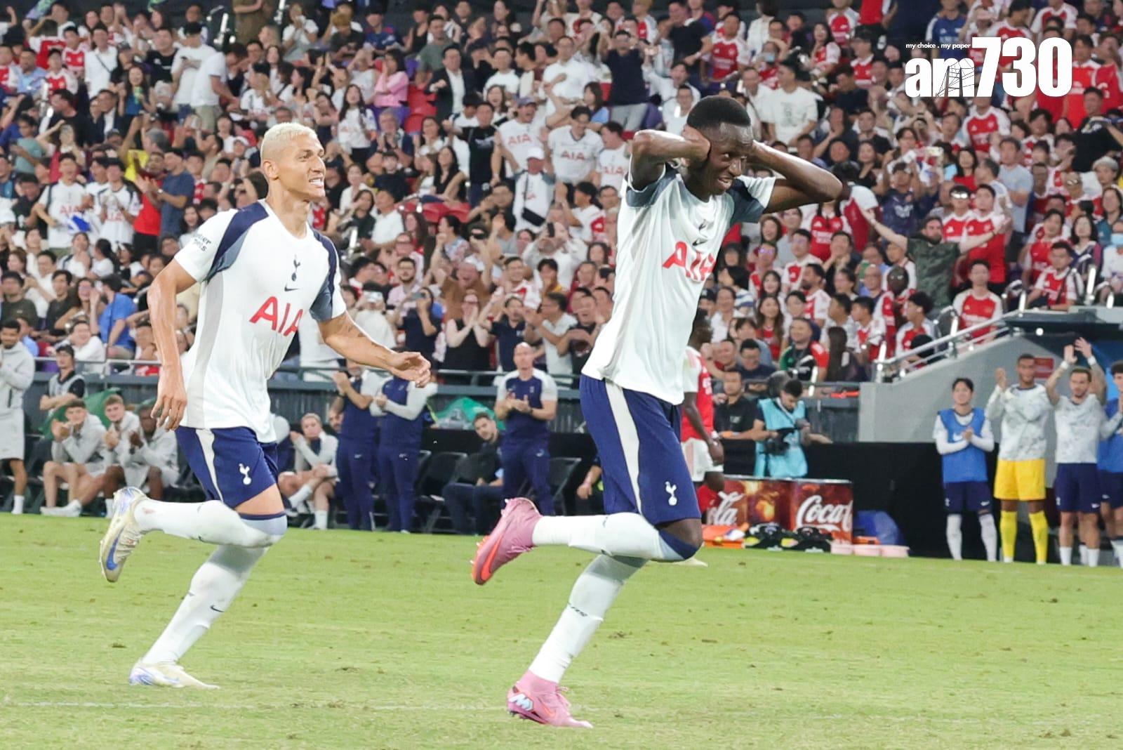 沙亞為熱刺攻入唯一的入球。(吳康琦攝)