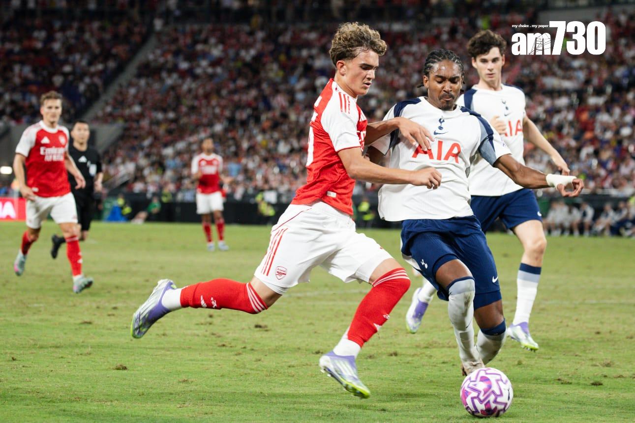 熱刺1:0擊敗阿仙奴。(周令知攝)