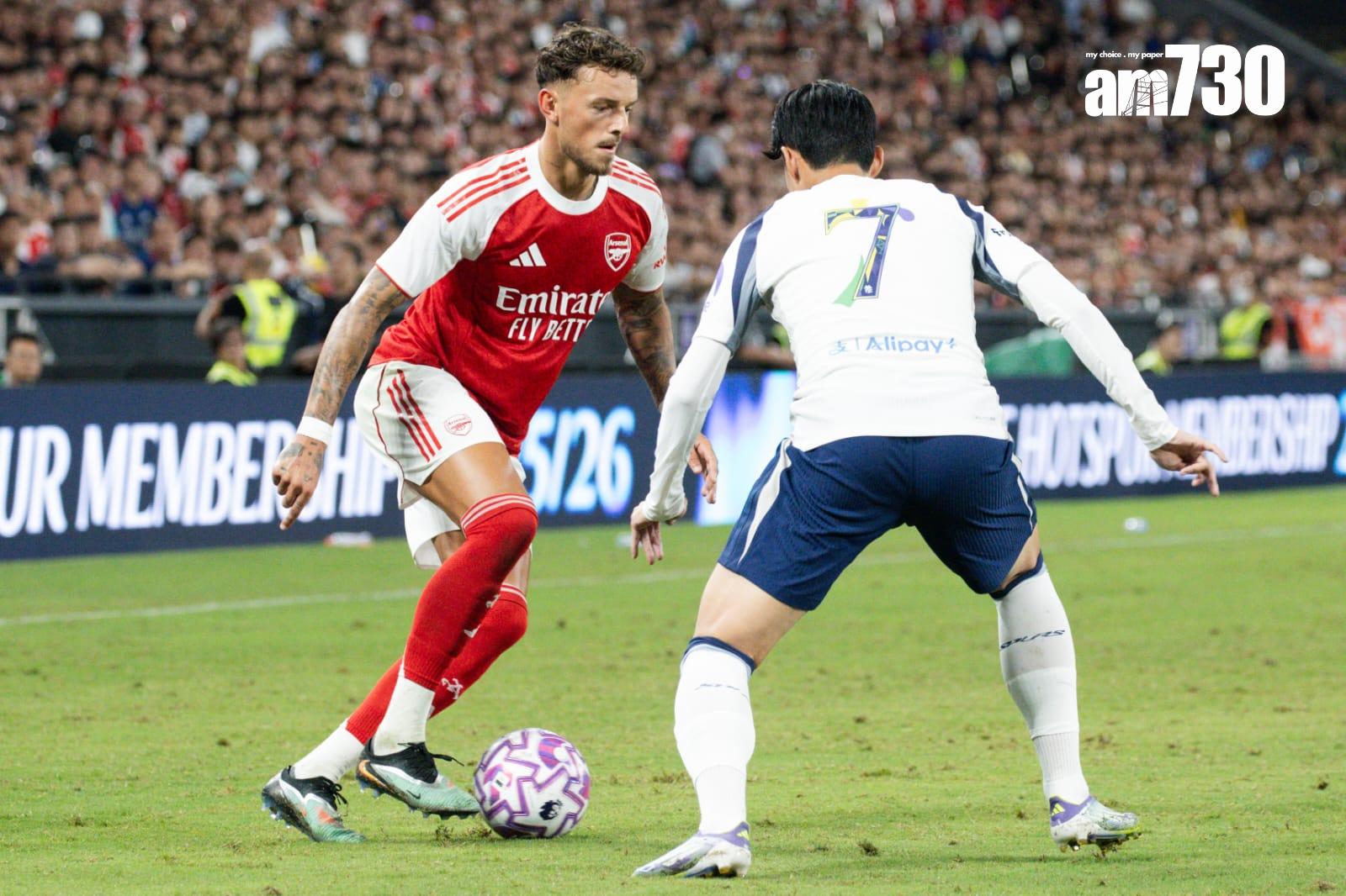 熱刺1:0擊敗阿仙奴。(周令知攝)